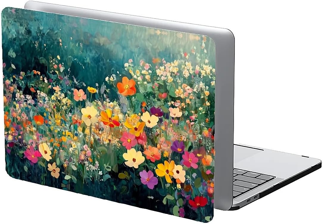 Compatible with MacBook Air 13.3 13.6 Inch Case 2022 2021 2020 2019 Plastic Hard Shell Case Cover,13.3 Pro(A1706/A1708/A1989/A2159/A2289/A2338), Spring Flowers
