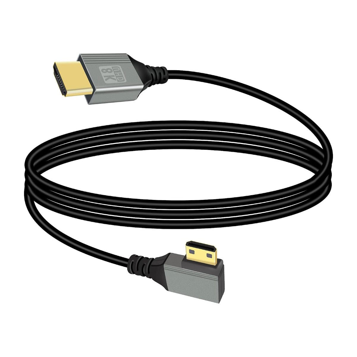 8K 1M/3.3FT, 8K@60Hz, 4K@120Hz, RIIEYOCA Mini HDTV to HDTV Adapter Cable, Supports Compatible with Laptop, TV