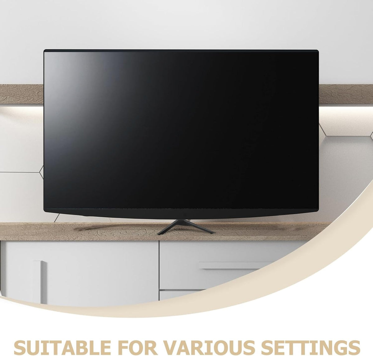 Homoyoyo 32-43 Inch Universal Tv Stand Base for Flat Screen Tvs with Screws Replacement for LED LCD Televisions