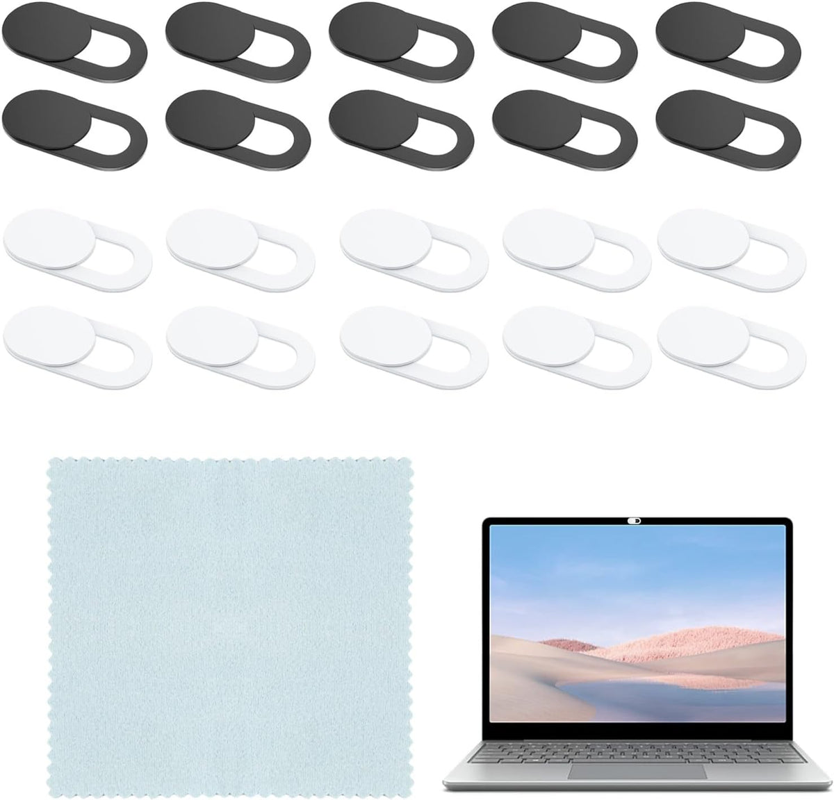 HexinYigjly 20 Webcam Cover for Laptop Camera Cover Slide, Pcs Ultra Thin Phone Camera Covers for Laptops, Compatible
