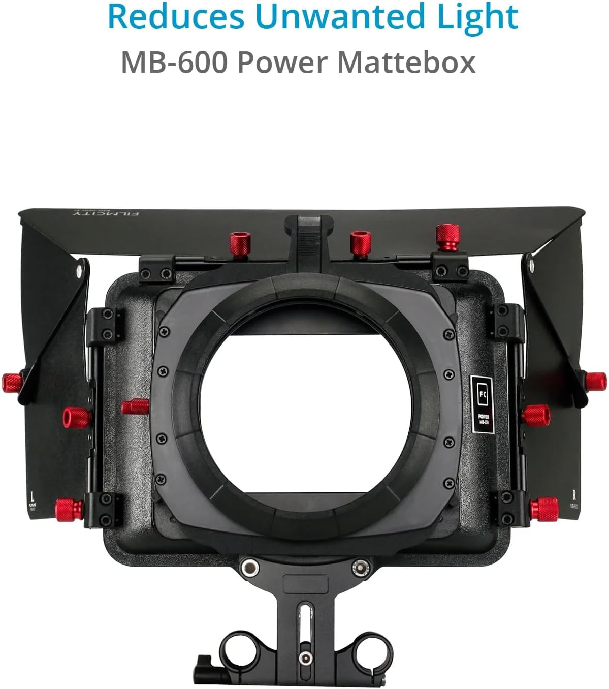 Shoulder Rig Kit w Matte Box & Follow Focus for DSLR Cameras. Ergonomic & Stable, 6” to 9” Convertible Size. Adjustable Handles, ¼” Threads. Comfy Shoulder Pad, Quick Release Plate (FC-03)
