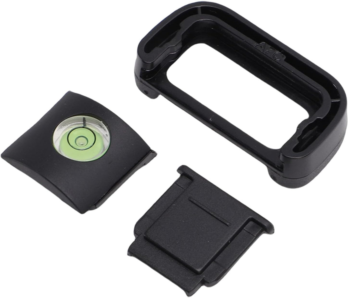 A7C Pomya Eyecup Viewfinder & Hot Shoe Cover with Bubble Level for Camera - Silicone Eye Cup, Protector Cap, AntiGlare