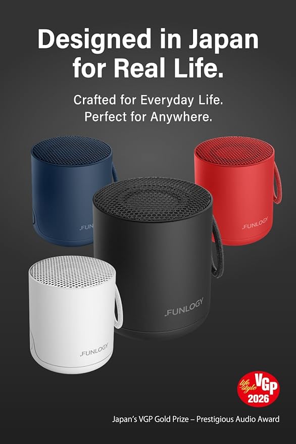 Portable Mini2 Bluetooth Speaker Wireless Portable Speaker with Deep Bass IPX7 Waterproof TWS Stereo Pairing Built-in Mic Small Speaker for Shower Outdoor Travel White