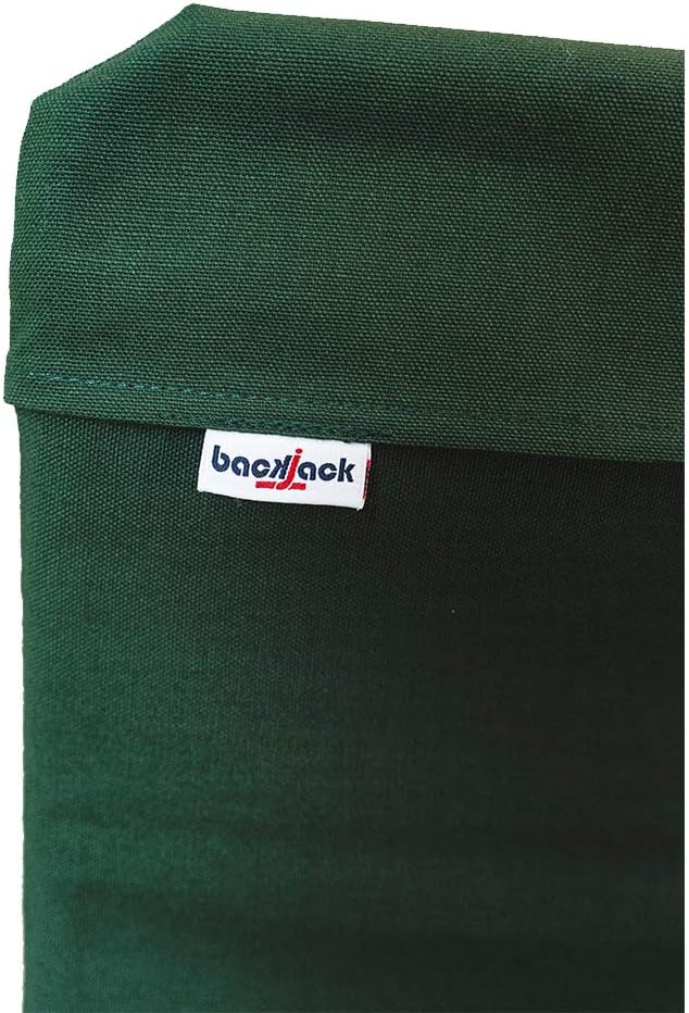 Original BackJack -Made in The USA- Forest Cotton Fabric Lightweight Floor Seating Chair for Gaming Families Parents Daycare Back Support Reading Yoga Meditation Dorm School