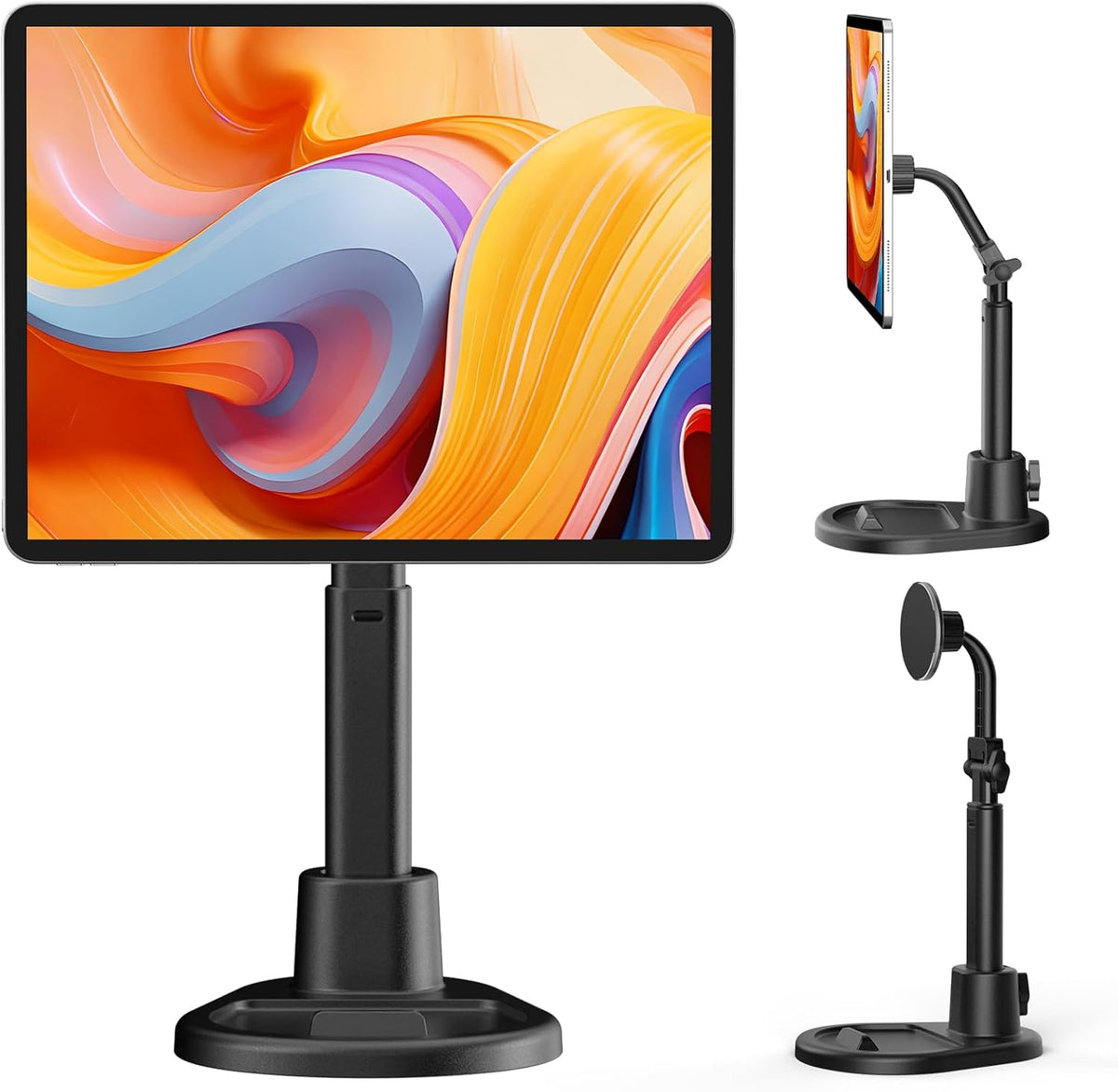 HotYeah 15.6-inch Adjustable Portable Magnetic Stand Holder for Portable Monitor/iPhone/Tablet, Stand Mount for iPad