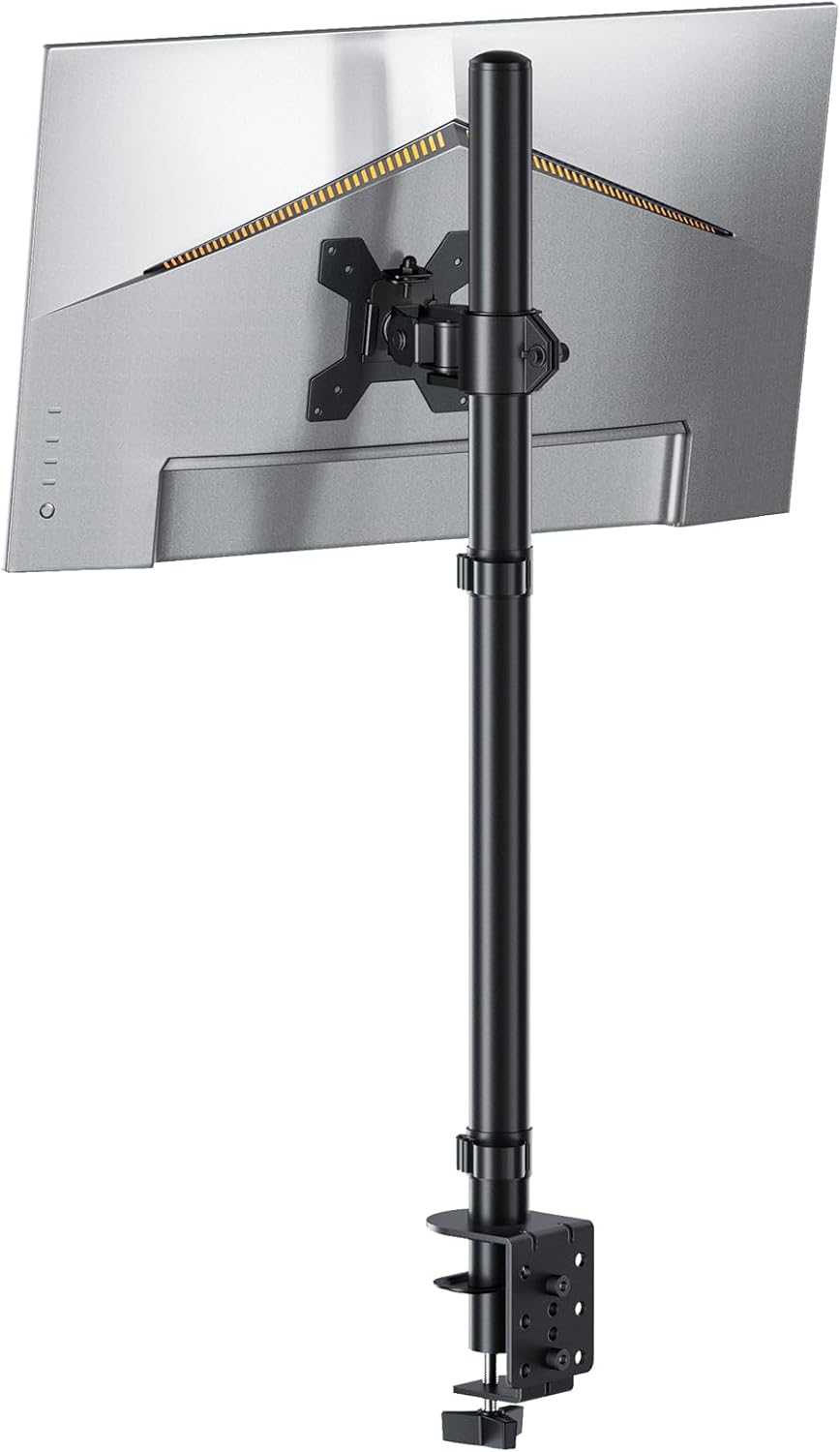 H&C(hcck&Cllassp) 13-27'' 31.5 Inch 17.6lbs 75x75-100x100mm Monitor Arm Desk Mount for Monitors, Single Extra Tall