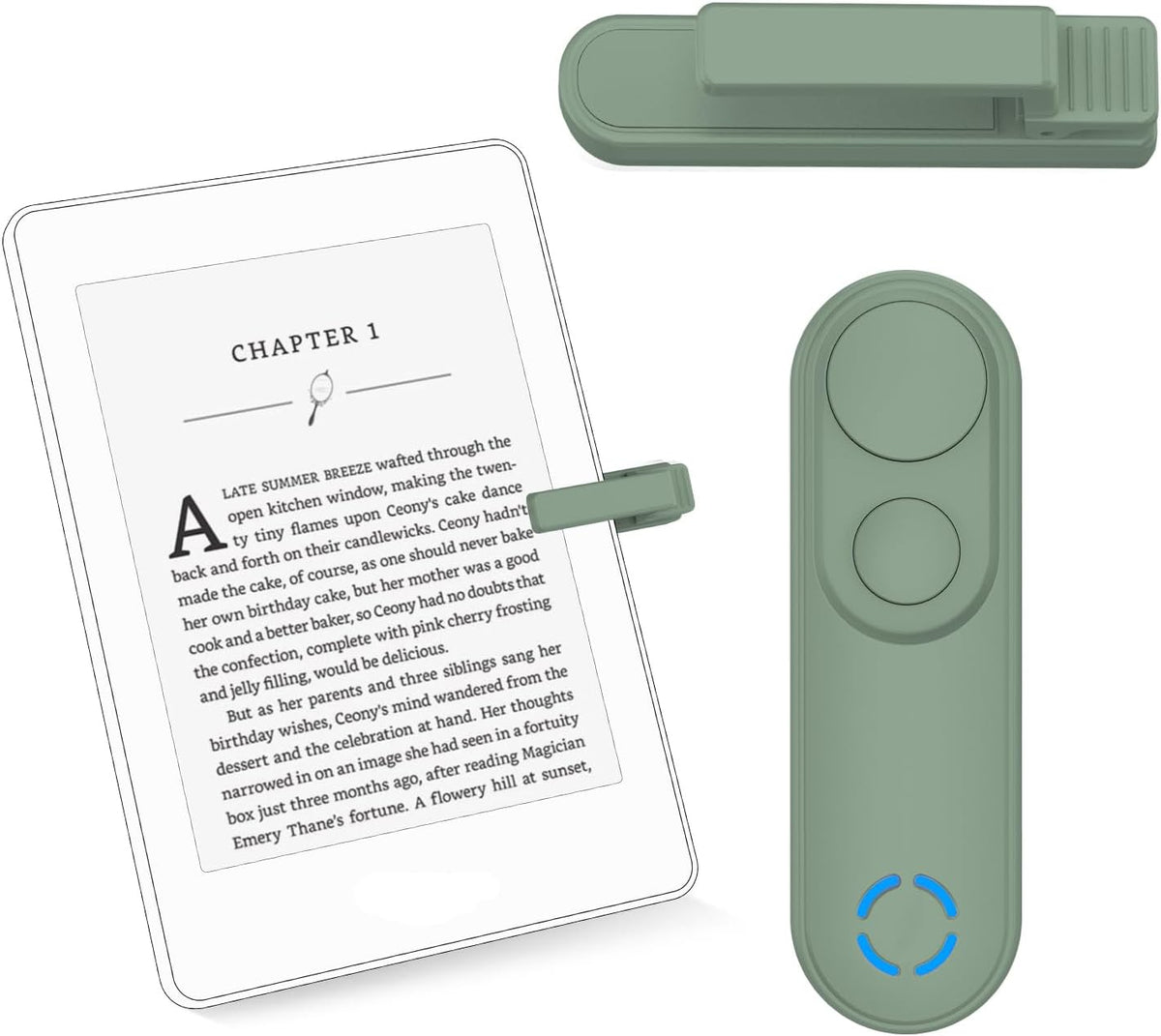 Inncarvs Remote Page Turner for Kindle Paperwhite eReaders, Kindle Accessories, Page Turner Clicker for ipad Tablets