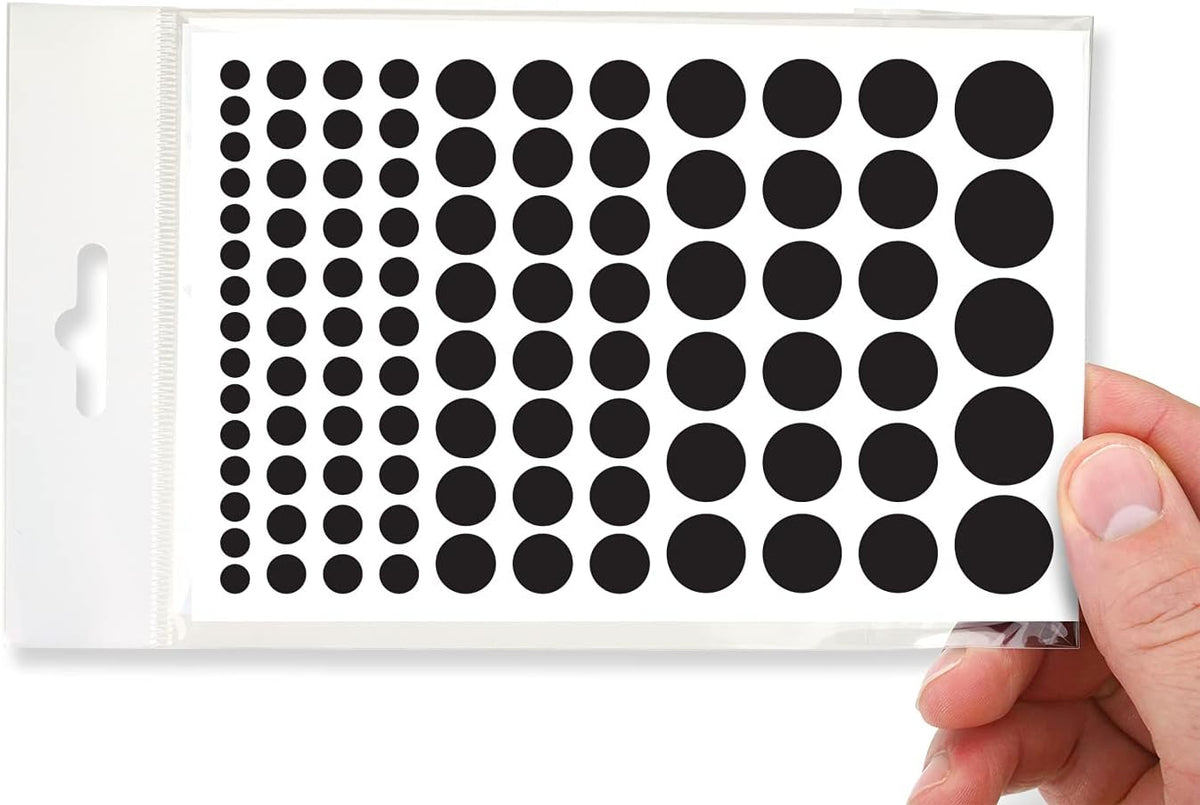 BLOCKED Stackable Webcam/Camera Vinyl Covers | 95 Low-Tack Restickable Webcam Sticker | 5-Sizes | Black 95-Pack (Muted Matte)
