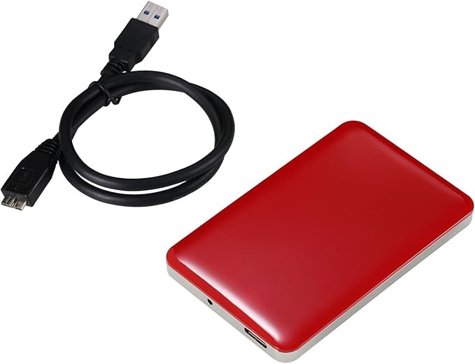 U3 2.5 inch USB 3.0 FAT32 Portable External Hard Drive - Red (250GB)