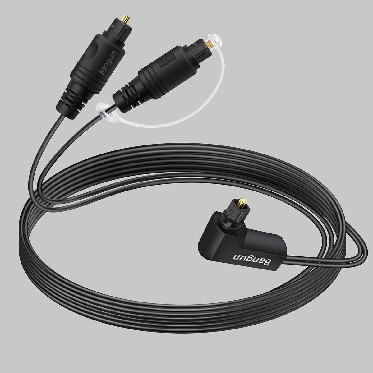 90 1 2 (1 2 10ft Degree Optical Audio Splitter in Out Cable, Digital Toslink Fiber Optical Splitter Audio Adapter Cable