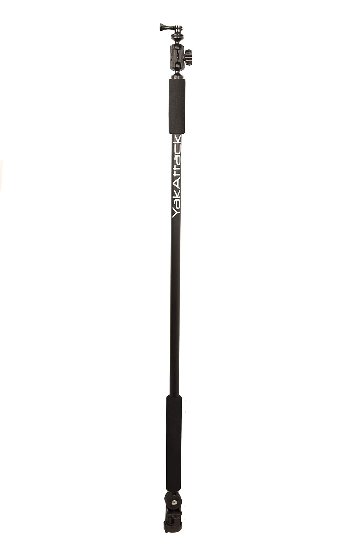 YakAttack Boomstick Pro Camera Mount | 51.5" Floating Aluminum Pole with LockNLoad Base | Includes GoPro & 1/4-20 Camera Attachments | 360° Rotation |