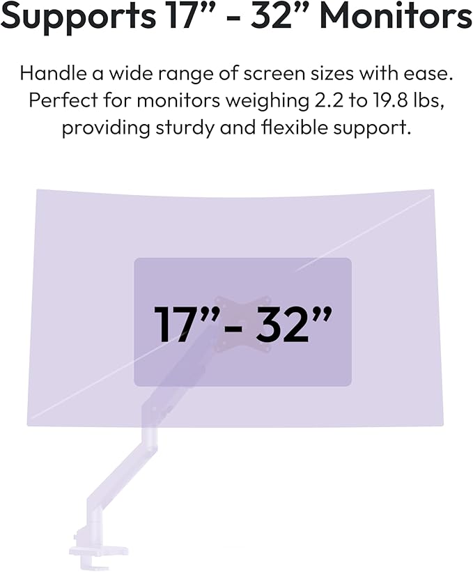 Pixio PXC248WAVE Purple 24 inch 200Hz Refresh Rate FHD 1080p Resolution 1500R Curve Fast VA Panel 1ms GTG Response Time HDR Curved Gaming Monitor and PS1S Wave Purple Single Monitor Arm