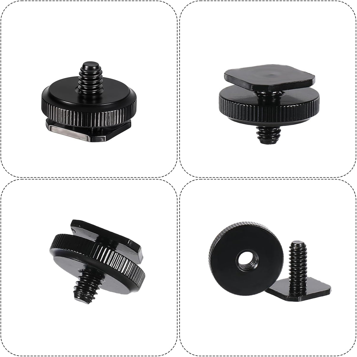 FdcLixuvol 4 1/4 Inch Pcs Camera Adapter Screws, Compatible with Versatile Flash Hot Shoe Mounts for DSLR Camera Rigs