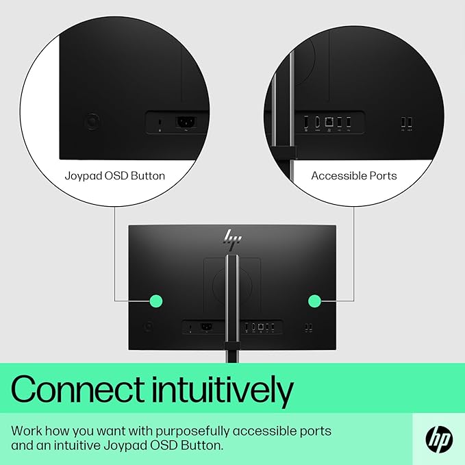 HP E22 G5 22 FHD IPS Monitor with 5ms Response Time Anti Glare Flicker Free VESA Mount (100 x 100mm) Displayport HDMI &amp Dockztorm USB Port Expander Black/Silver (6N4E8AA#ABA)