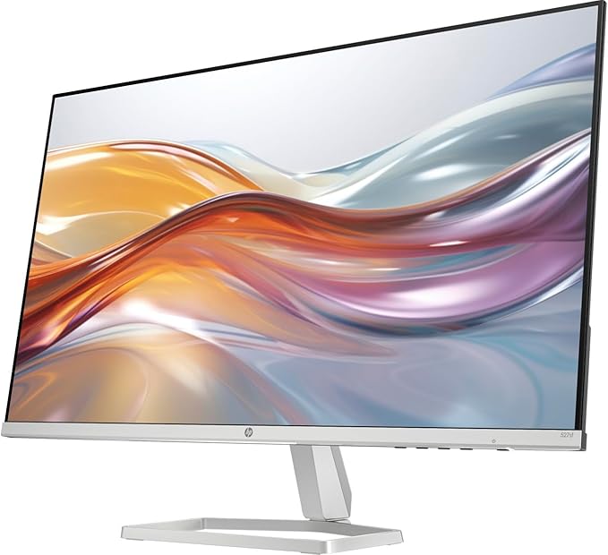 HP Series 5 527sf Monitor (Replaces Model M27h) 94F44AA#ABA with Docztorm Dock 27 FHD (1920x1080) Display 2X HDMI 1x VGA Flicker-Free Ideal for Home &amp Business Black/Silver (2026 Latest Mod