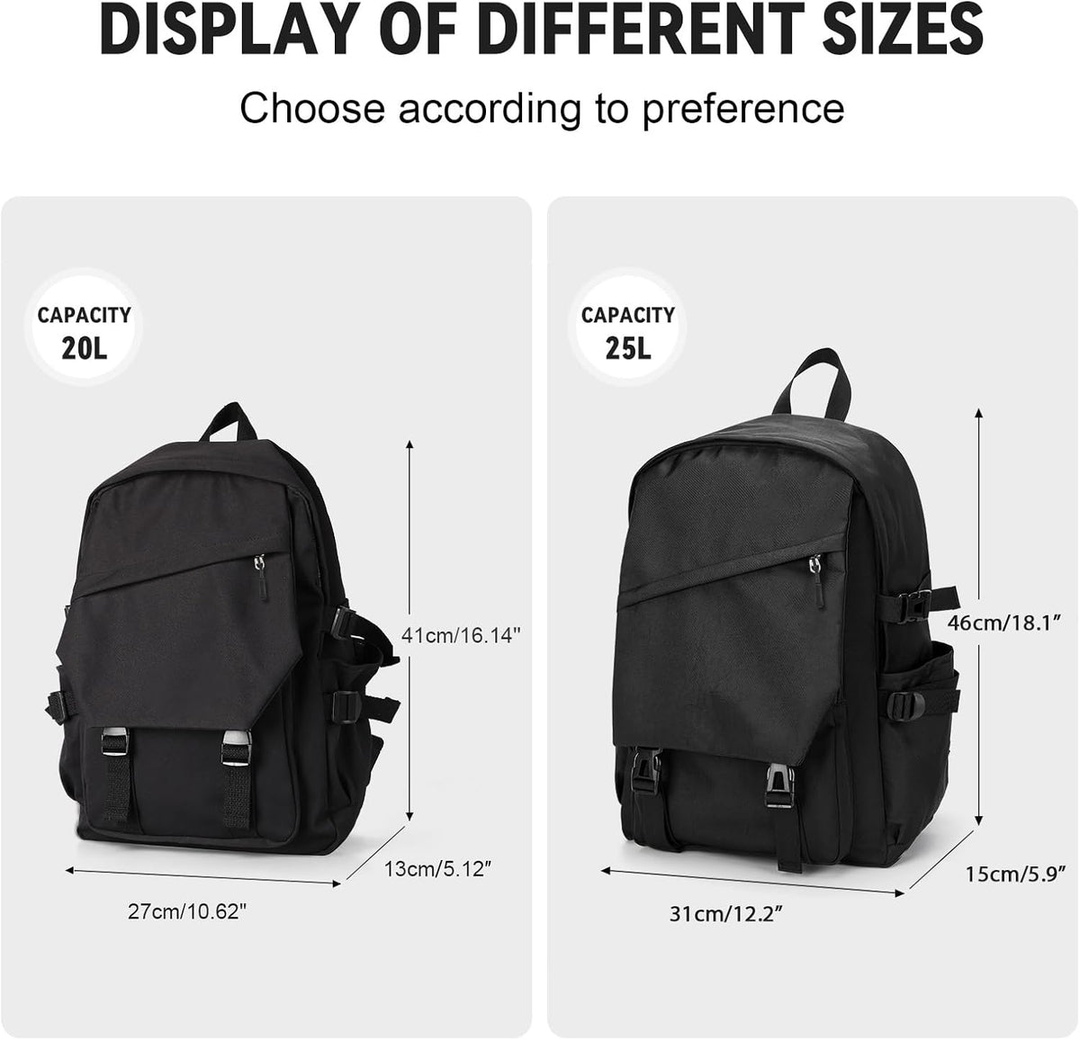 coowoz Daypack Backpack Casual Large upgraded version College Laptop for Men Women Water Resistant Lightweight School