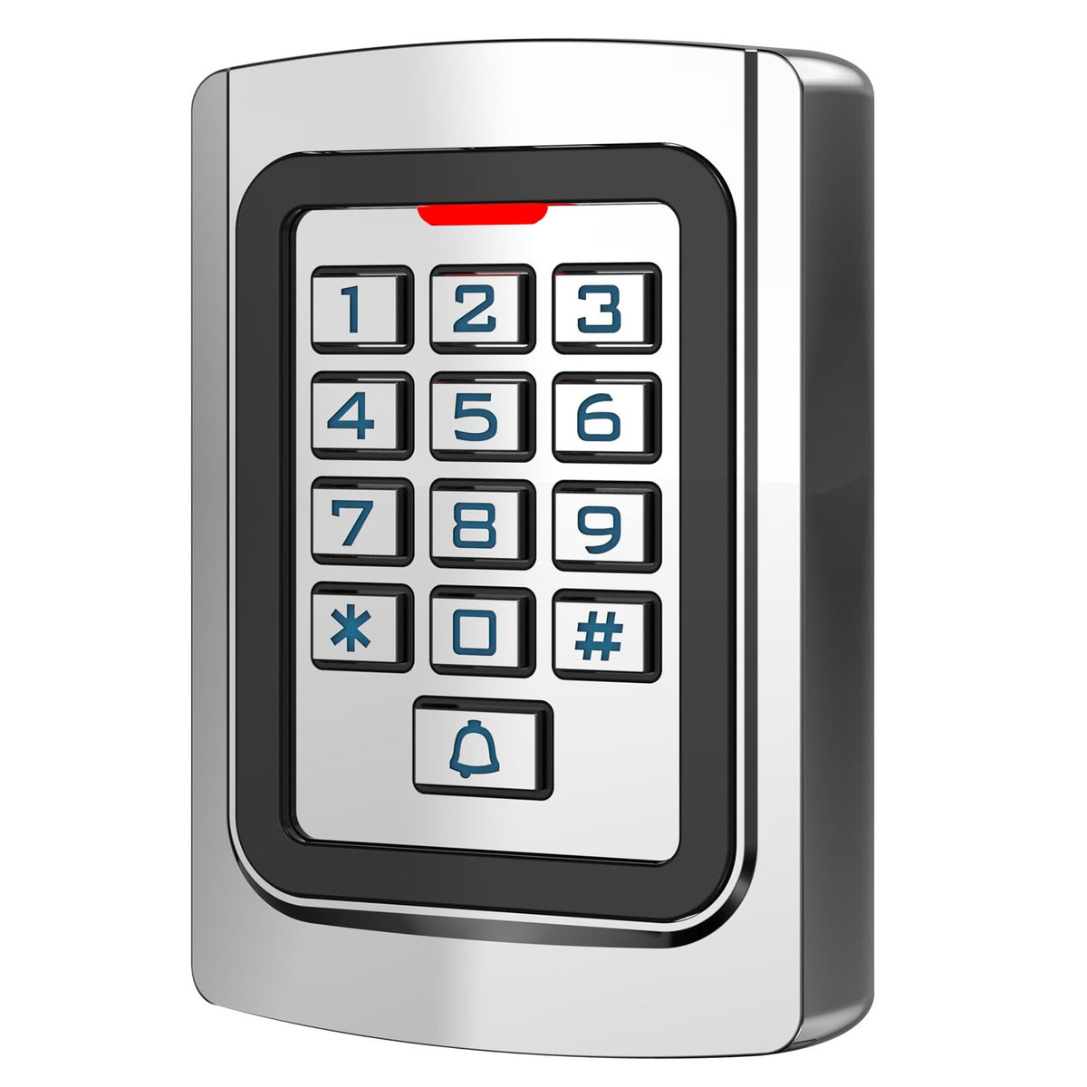 Door Access Control Keypad, Stainless Steel Outdoor IP68 Waterproof, 2000 Users, Wiegand 26-bit Input/Output, Tuya App Remote Control, RFID Card & PIN