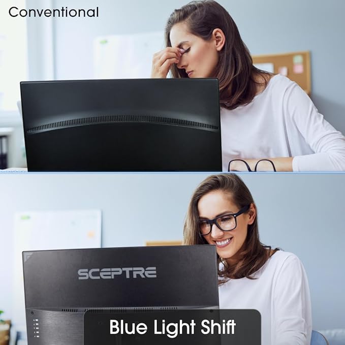 Sceptre New 25-inch 1ms Gaming LED Monitor HDMI DP (DisplayPort) up to 240Hz Build-in Speakers Machine Black 2025 (E255B Series)