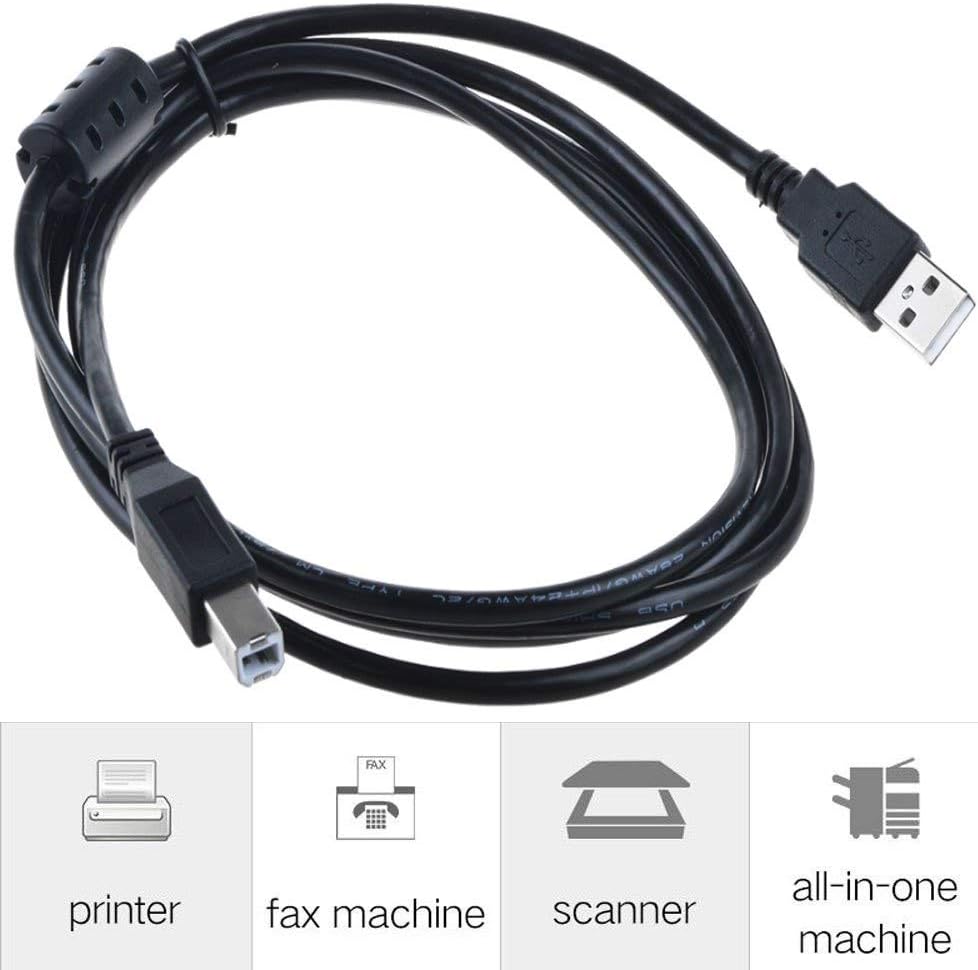 6ft A526 C4280 C5280 Digipartspower USB Cable PC Laptop Data Sync Transfer Cord for HP Photosmart All-in-One Printer