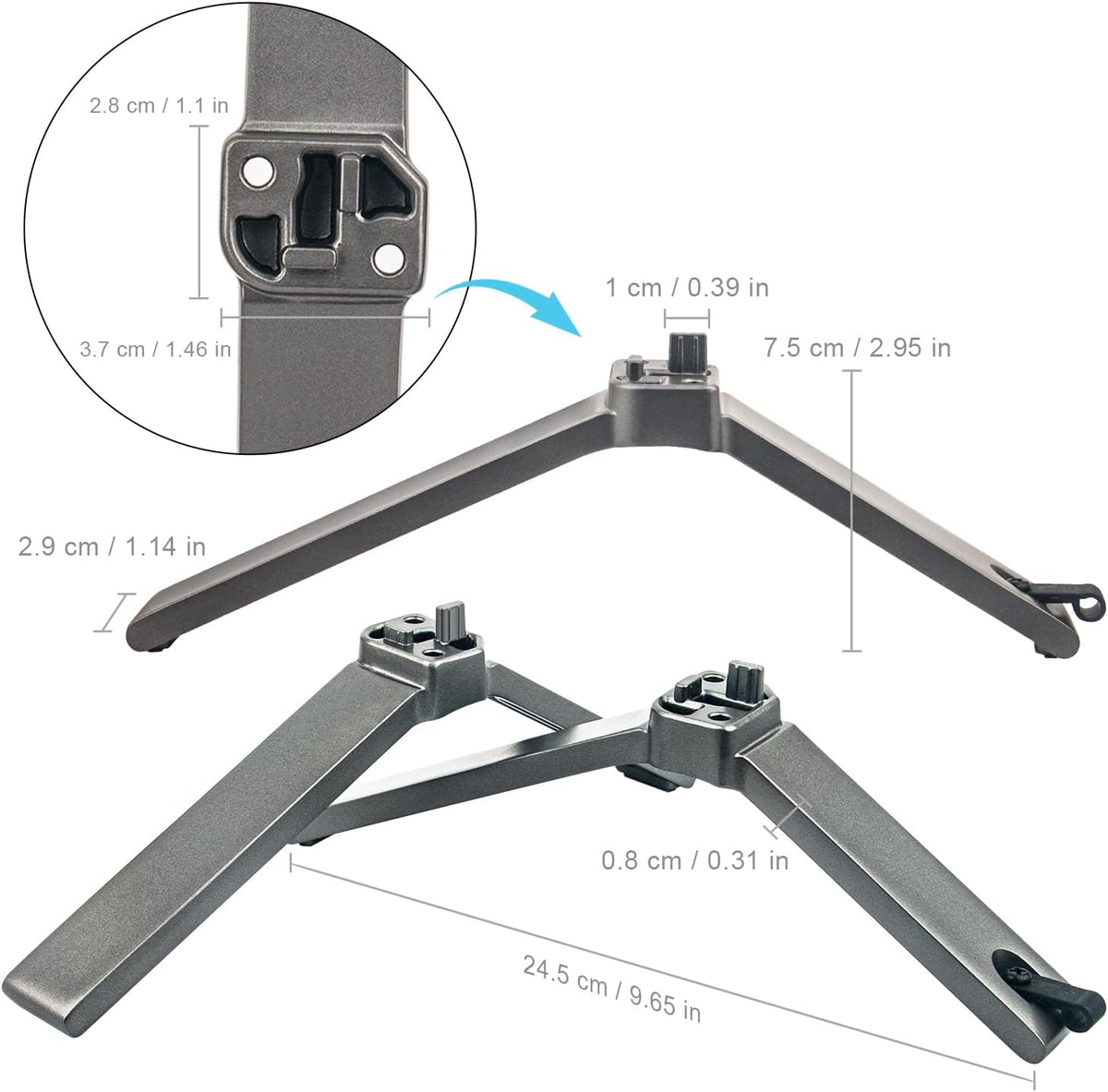 AIDITIYMI 2087L 2087R 50C350U 50C350KU 55C350LU 50C350LU 50 55 Inch C350 4K TV Base Stand, TV Stand Legs Replacement