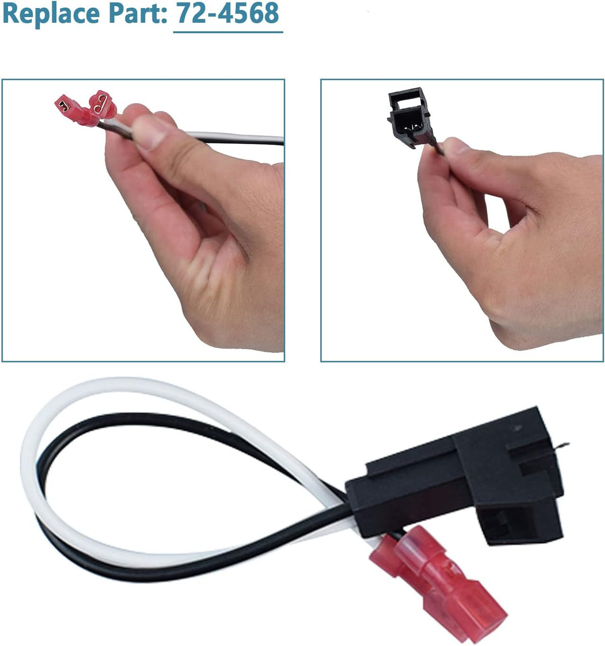 72-4568 (4Pcs) Speaker Adapter Wiring Harness Replacement for General Motor Vehicles GMC Buick Cadillac Chevy Silverado