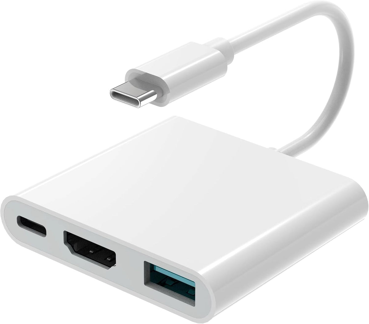 AIRSKY USB-C Digital Av Multiport Adapter, USB C to HDMI Adapter for iPhone 15/16 to TV with Fast Charging Port Two-Way, USB3.1 and 4K HDMI Output Compatible with Iphone15 / 16 Ipad pro Mackbook Pro