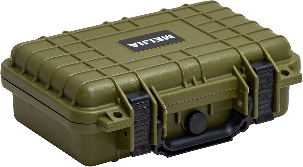 MEIJIA Portable All Weather Waterproof Protective Hard Case, Small Camera Case,Dry Case with Customizable Foam,Fit Use of Drones, Camera,Equipments, 11.65 ”x8.35”x3.78”
