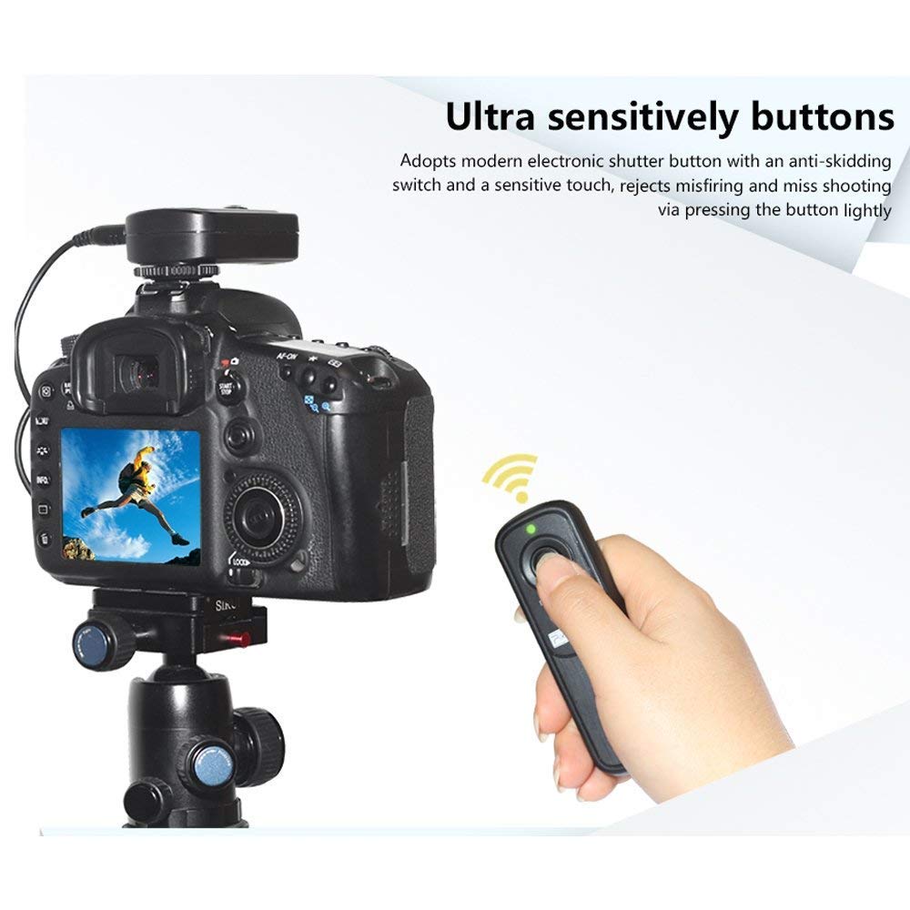 Pixel Oppilas/DC2 Wireless Remote Shutter Release for Nikon Z6,Z7,D3100, D3200, D3300, D5000, D5100, D5200, D5300, D5500