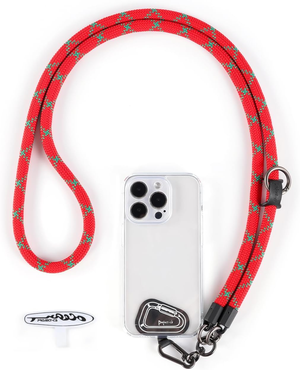 project-cb Cell Phone Lanyard ×1, Tether Tab ×2, Universal Adjustable Phone Strap, Crossbody, Neck Phone Lanyard, Rope Strap