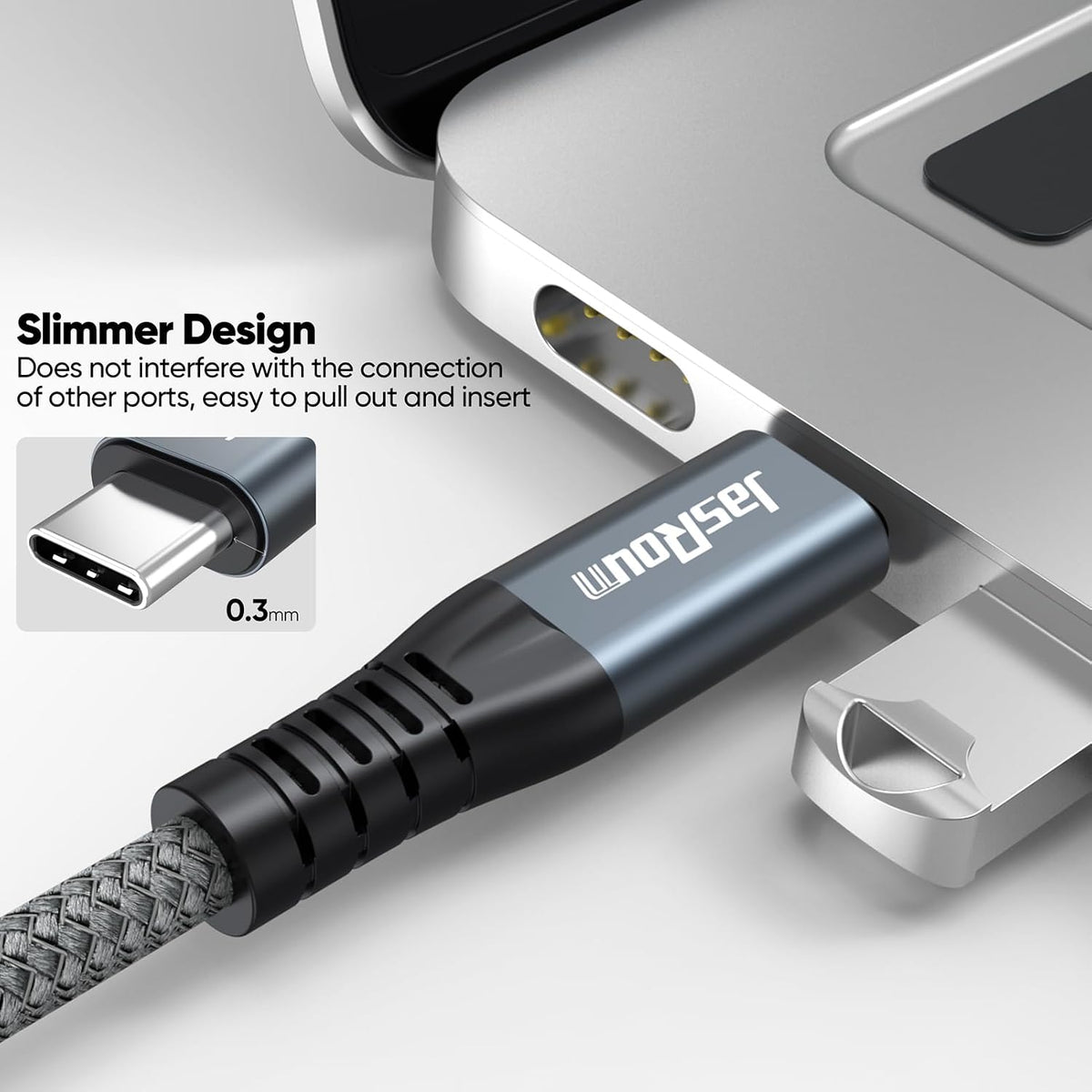 6 inch 3.2 2 20Gbps 240W 4K@60Hz Short USB C Data Cable with USBC Gen High Speed Data Transfer & PD Charging & Video