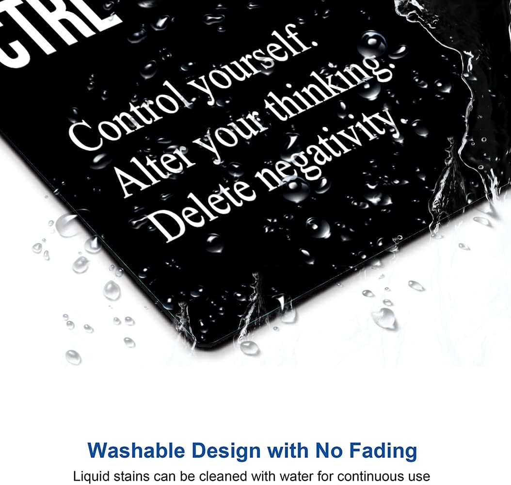 Hokafenle Mouse Pad, Motivational Mouse Pad Inspirational Quotes, Mouse Mat Square Waterproof Mouse Pads, Non-Slip Rubber Base MousePads for Office Laptop