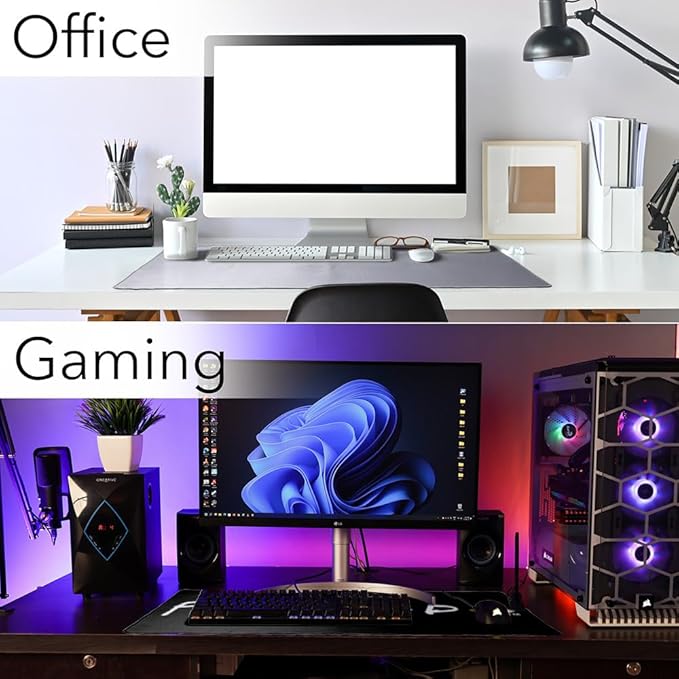 Friends Logo White Large Gaming Mouse Pad Desk Mat with Stitched Edges Non-Slip Base for Gamer Home and Office 31.5 x 15.7