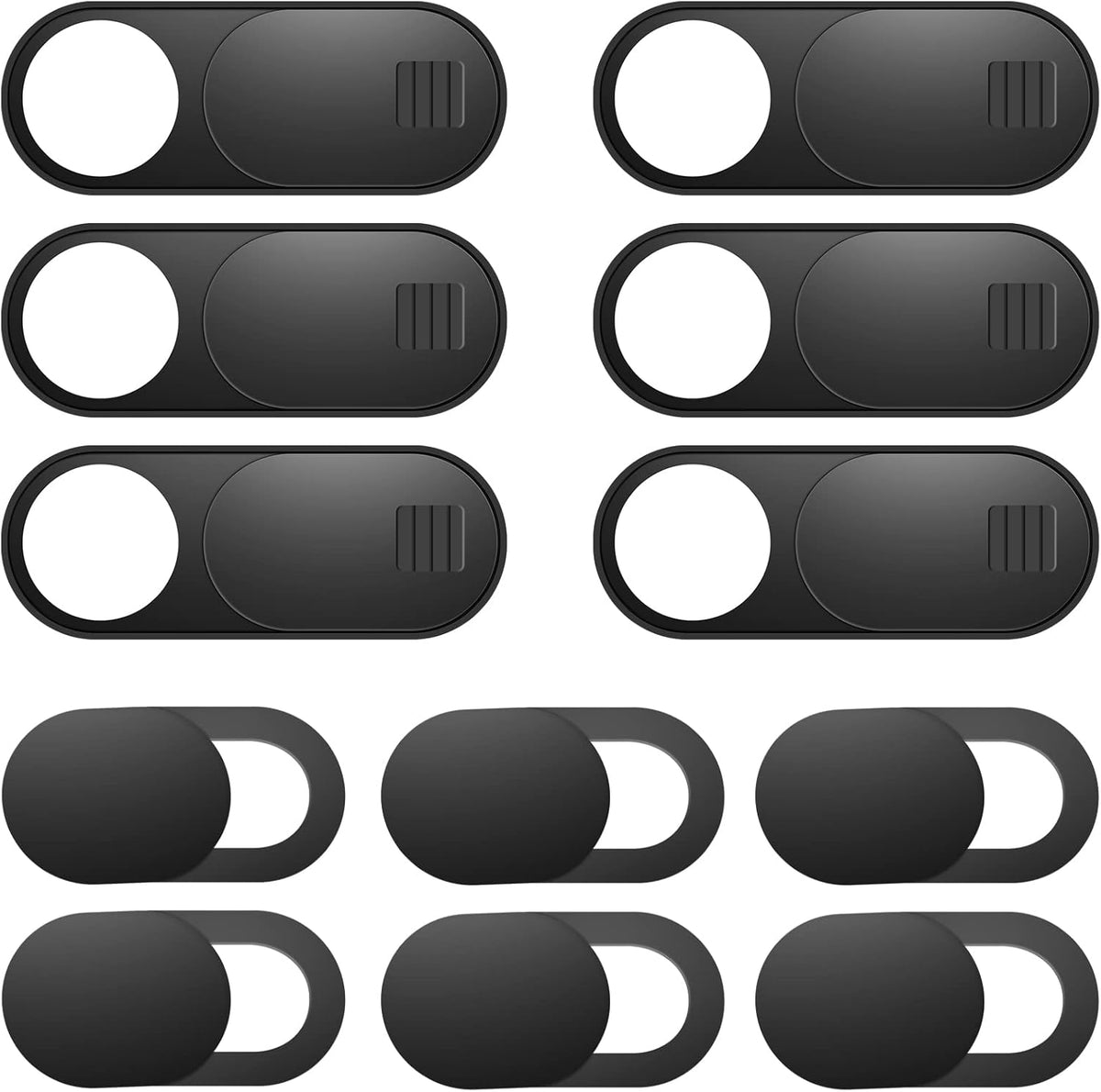 Laptop Camera Cover Slide, 12 Pack Webcam Cover, Phone Camera Cover, Ultra-Thin Computer Slide - Fits Most Laptop, Desktop, PC, Tablet, Smartphone to Protect Your Privacy and Security