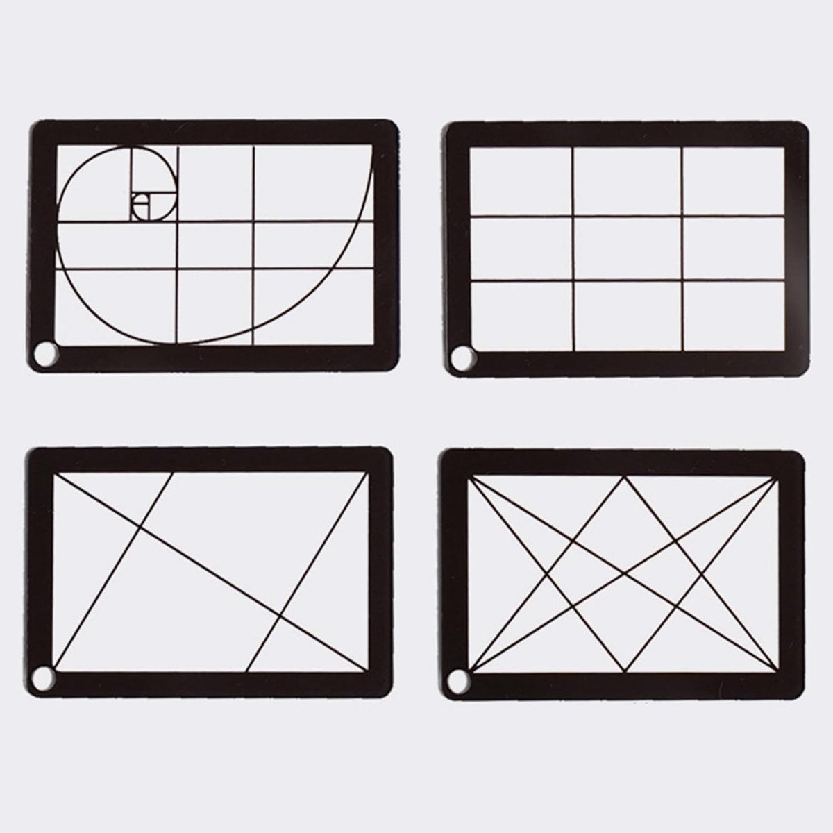 Hjdlhx 4 Pieces View with Chain Sturdy Waterproof Compact Landscape View for Painting Viewer, Acrylic
