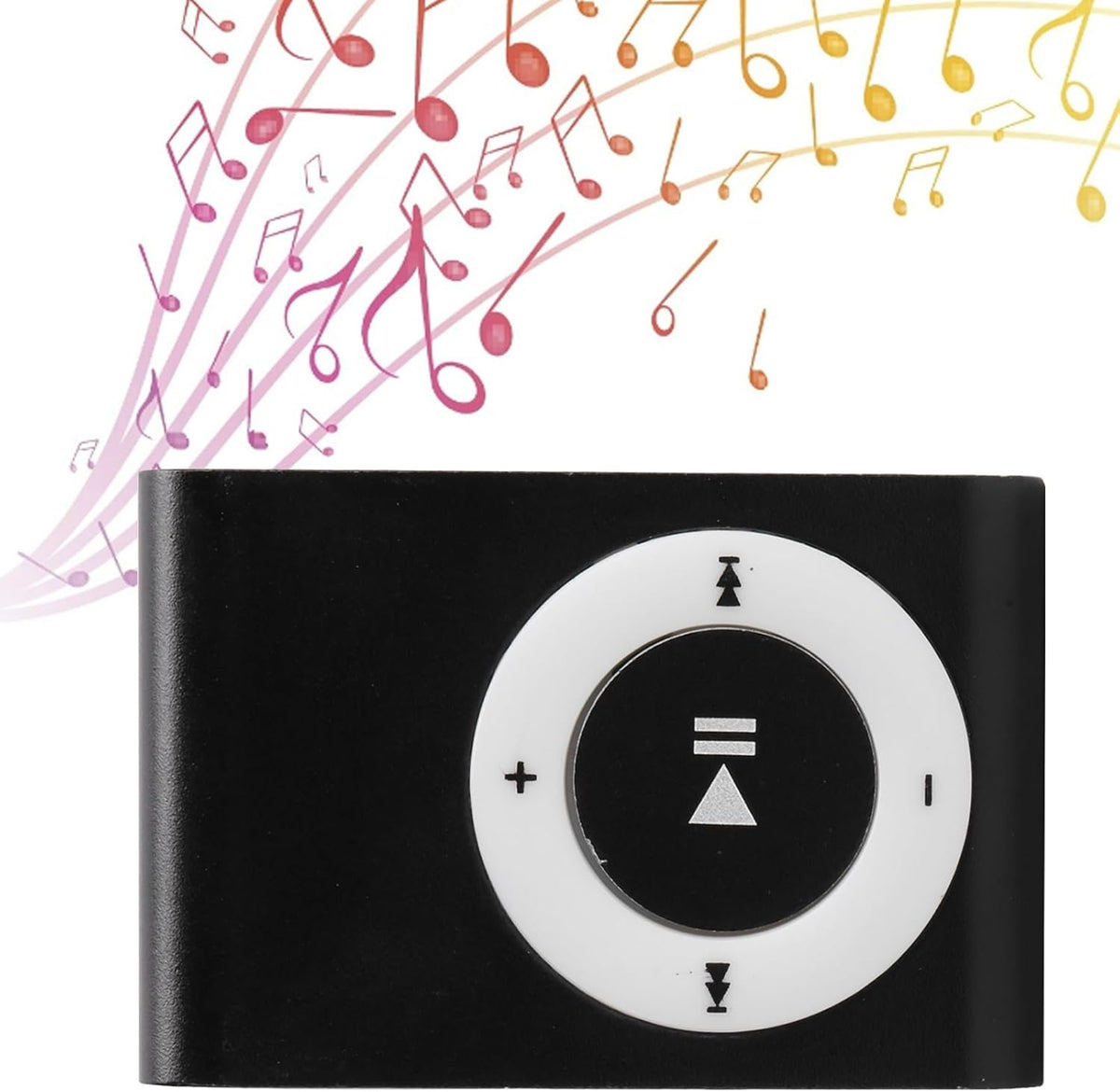 Acogedor Mp3 Mini?MP3 Player, Portable Digital Music Media Player Back?Clip Player with Earphone and USB Cable(Black)
