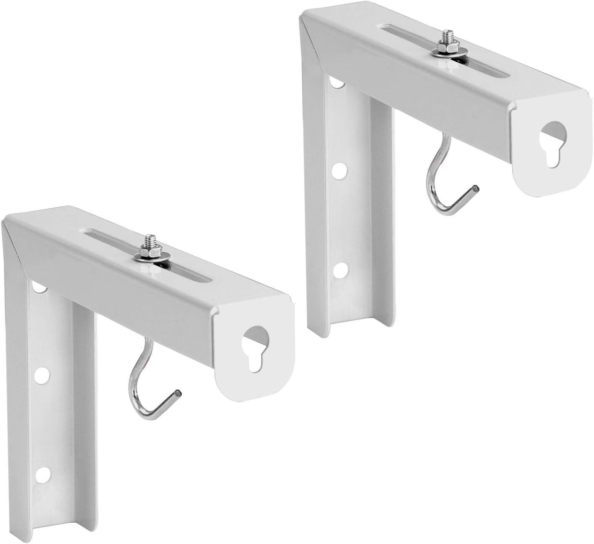 6 inch 1 66 Lb Mount-It! Projector Screen Wall Mount L-Brackets - Wall Hanging Bracket For Home Projector and Movie