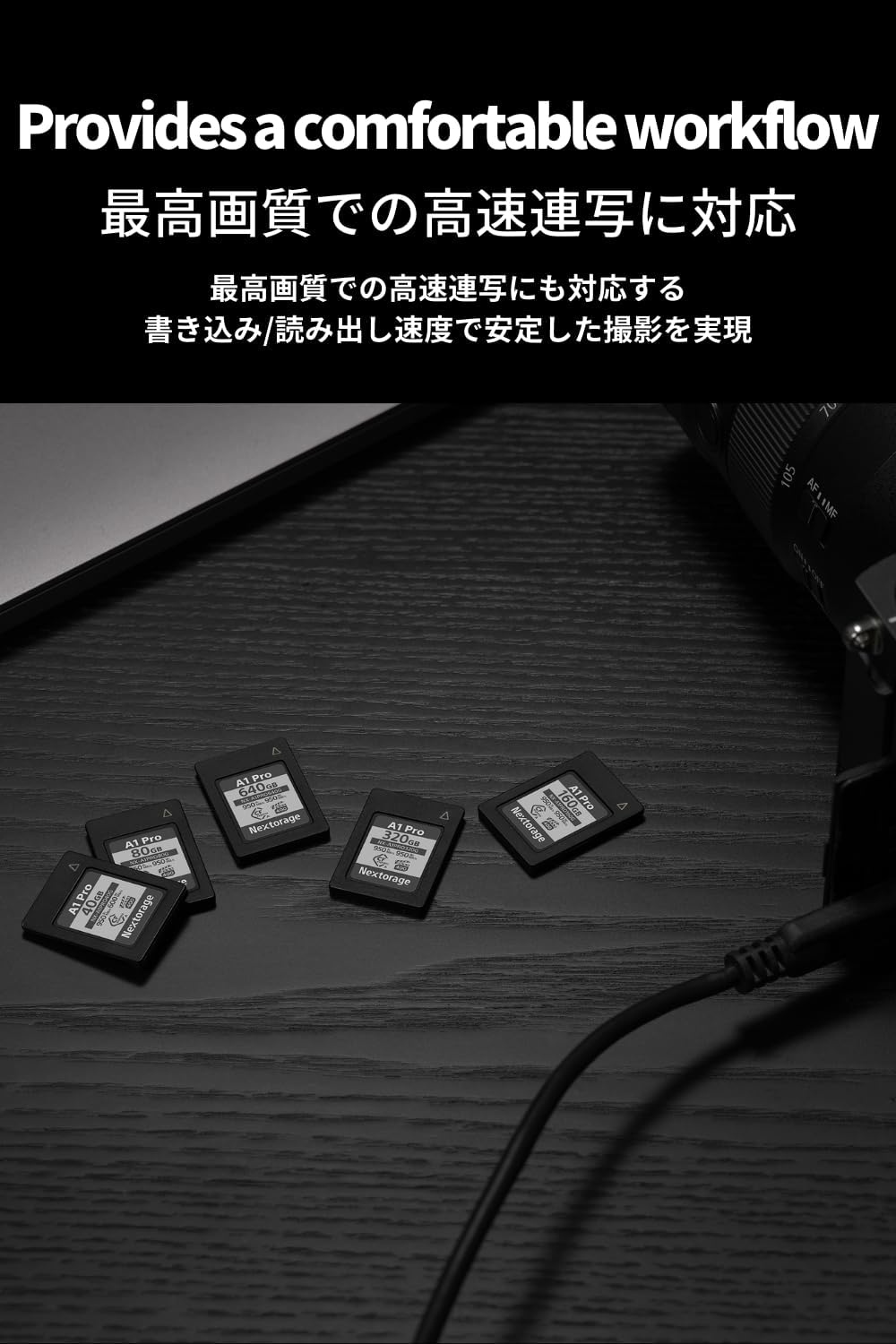 Nextorage Japan CFexpress Type A Card NX-A1PRO 320GB VPG 400 Urtla Fast Read 950MB/s Write 950MB/s