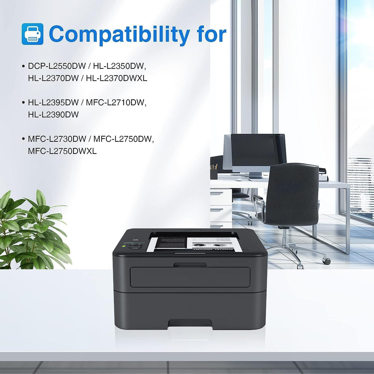 myCartridge Compatible Toner Cartridge Replacement for Brother TN760 TN730 TN-760 TN-730 Toner Use for MFC-L2710DW MFC-L2750DW HL-L2370DW Printer,4 Pack Toner TN-730/TN-760
