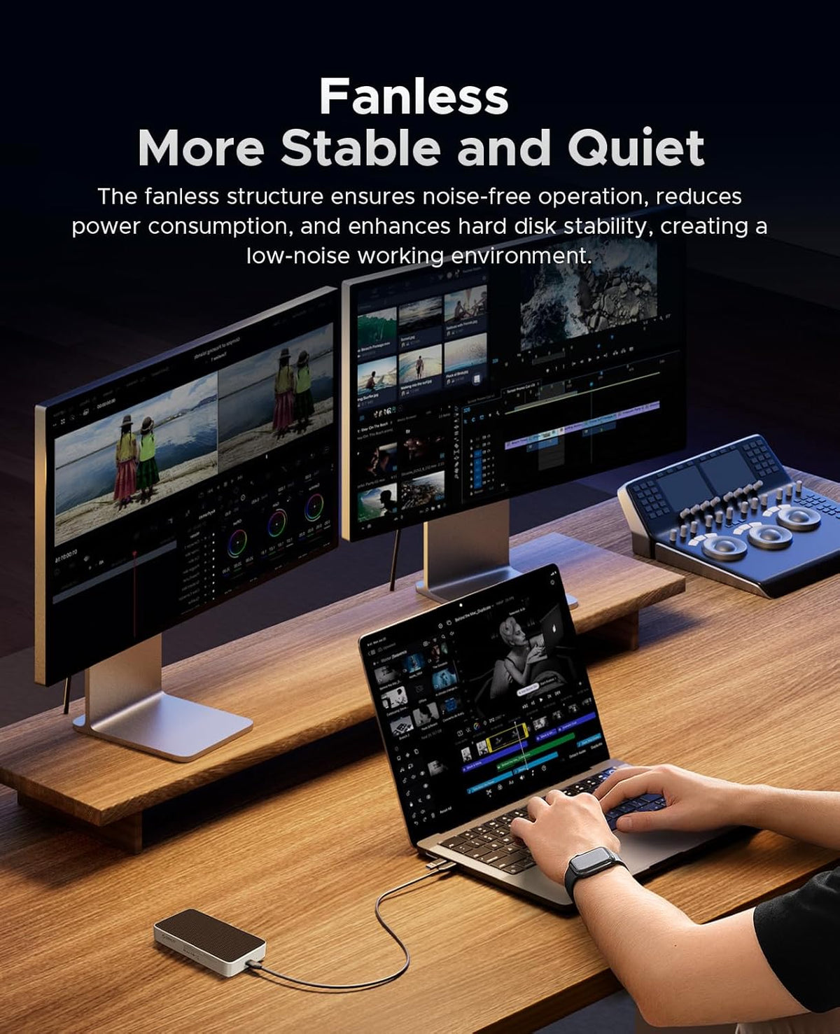 ORICO 2TB USB4.0 External SSD 3800MB/s(40Gbps) - Ultra-Fast Portable NVMe SSD, Compatible with Thunderbolt 3/4, Fanless Aluminum Design for Photographers, Video Editors X40