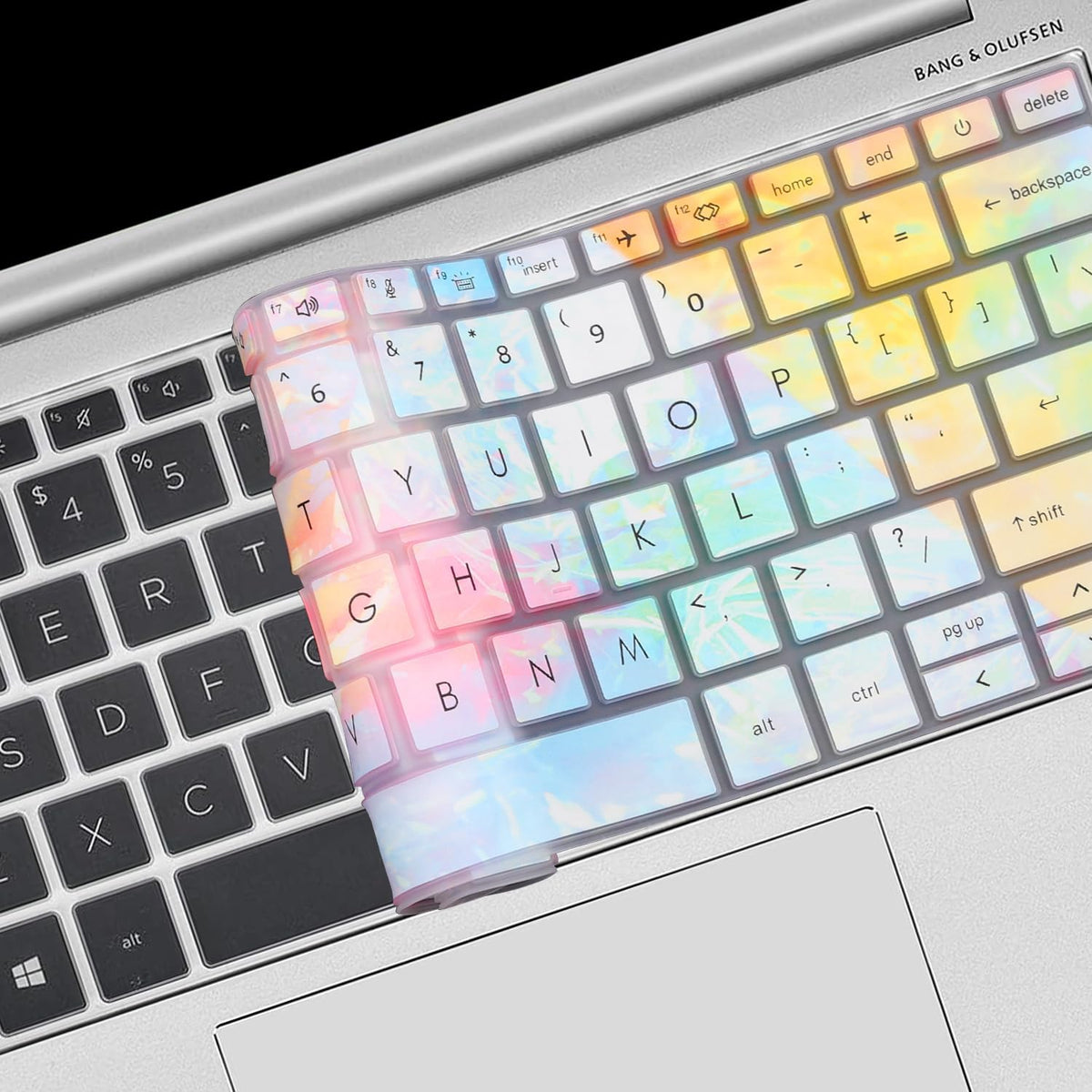 Keyboard Cover for HP EliteBook 830 835 840 845 1040 G9 G10 2024 2023 2022 13.3 14 inch Laptop Accessories Keyboard Protective Skin (Not fit The 830/840/845/1040 G8 G7 G6 G5 G4 G3)-Iridescent
