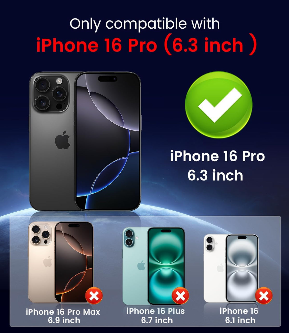 Magnetic for iPhone 16 Pro Case [Compatible with MagSafe][Built-in Camera Lens Protector] Slim Soft Silicone Bumper Shockproof Metallic Luster Phone Case (Rose Gold)