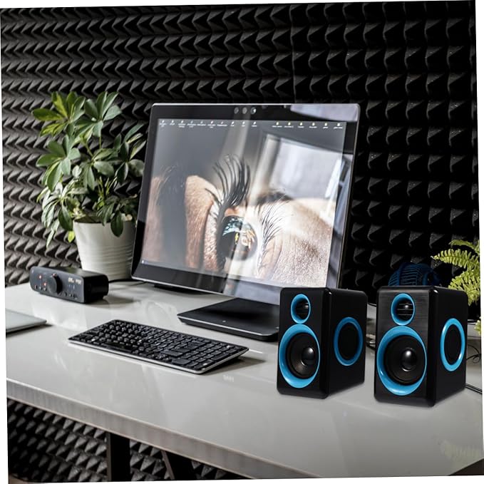 Mini USB 2.0 Computer Speakers for Desktop Laptop Pc Compact Loudspeaker Box with Dc5v Power Portable Home Office Mini Sound System