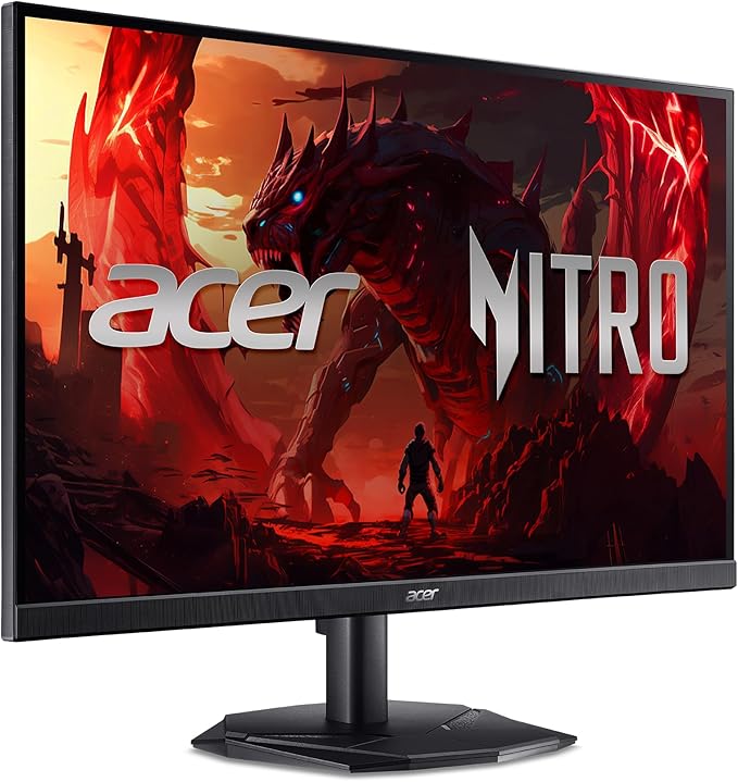 Acer Nitro 23.8 Inch Full HD 1920 x 1080 ZeroFrame Design IPS Gaming Monitor | AMD FreeSync Premium | 200Hz Refresh | Up to 0.5ms | One Display Port 1.2 and Two HDMI 2.0 Ports | KG241Y X1biip