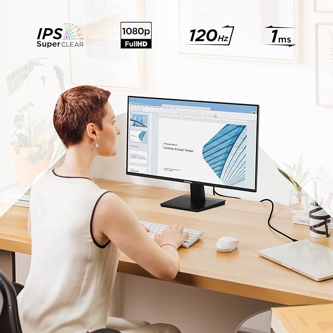 Viewsonic VA2748-MH 27 Inch Full HD 1080p IPS Monitor with 120Hz Variable Refresh Rate Eye Care HDMI and VGA Inputs for Home and Office