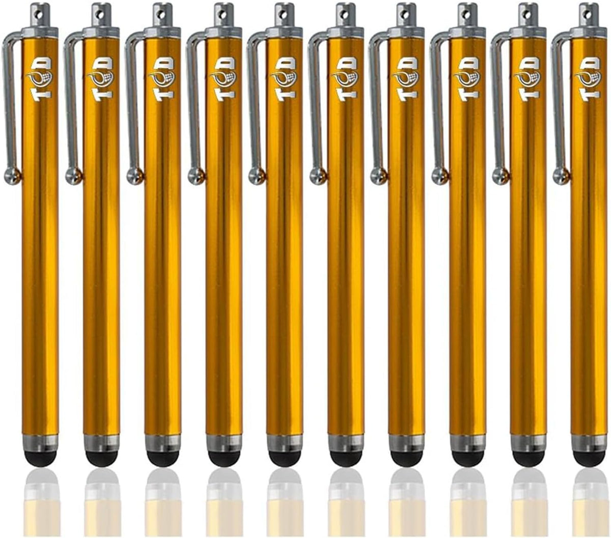 TCD 10-Pack Stylus Pen Set – Universal Capacitive Pen for iPad, iPhone, Tablet, Laptop – Premium Thick Rubber Tip Styluses for All Touchscreen Devices, Coral