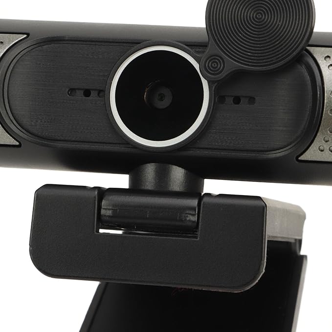 2K 30fps Webcam with Dual Noise Reduction Microphones Light Color Calibration Wide Angle View Plug and Play - Clear Imaging for Video Conference