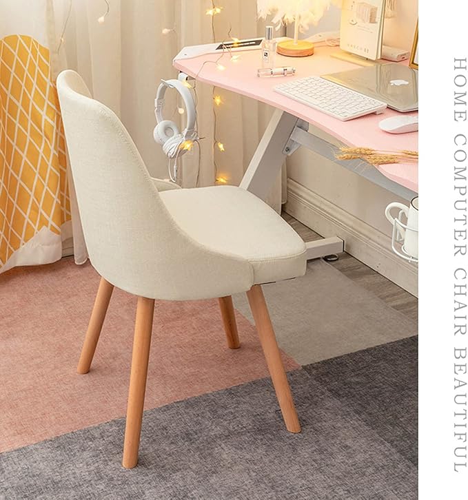 Mlaea Dining Bedroom Living Room Chair Gaming Club Bar Chair with Backrest Office Conference Reception Chair 43 * 43 * 84CM(Size:43 * 43 * 84CMColor:G)