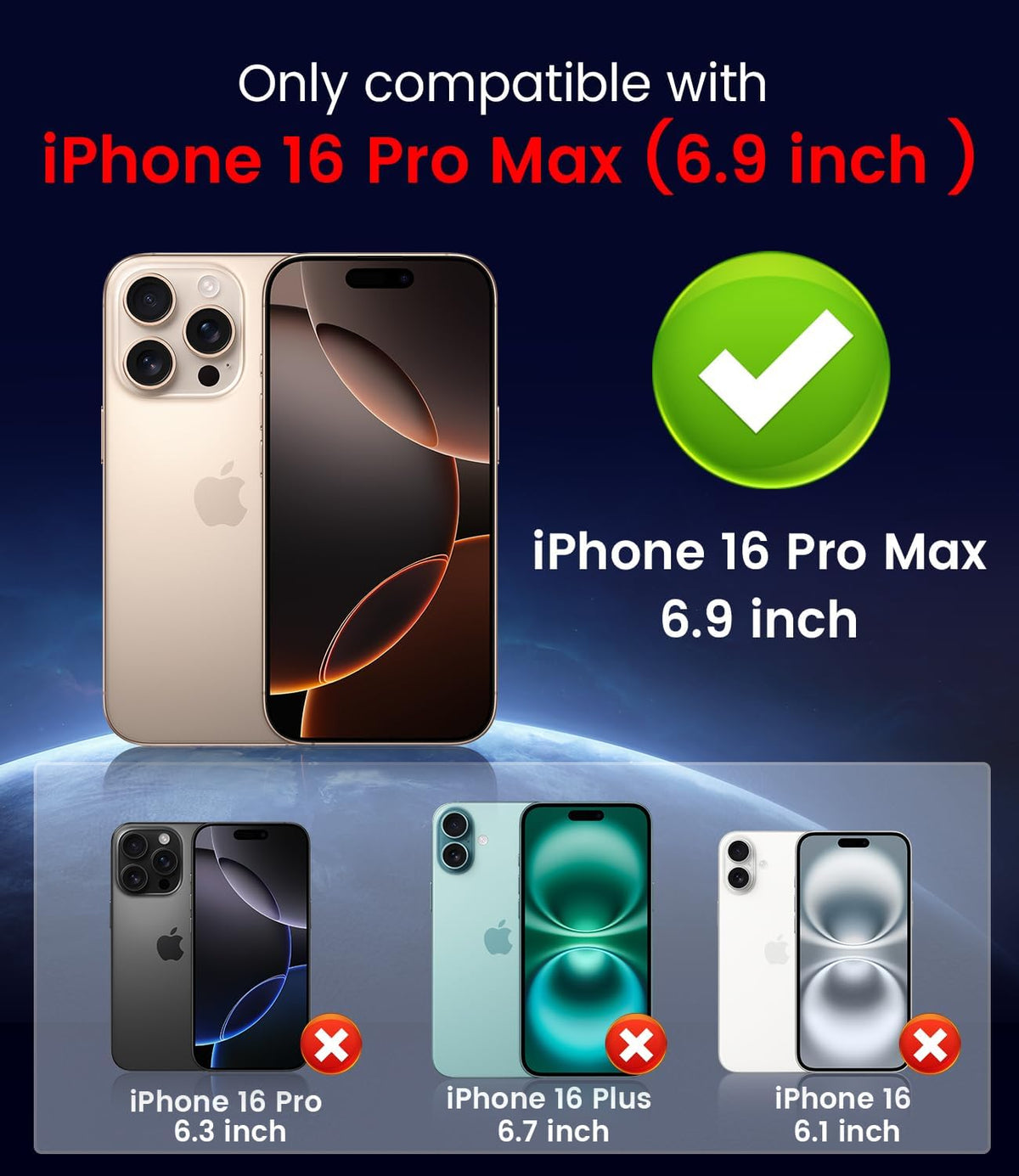 Magnetic for iPhone 16 Pro Max Case [Compatible with MagSafe][Built-in Camera Lens Protector] Slim Soft Silicone Bumper Shockproof Metallic Luster Phone Case (Gold)