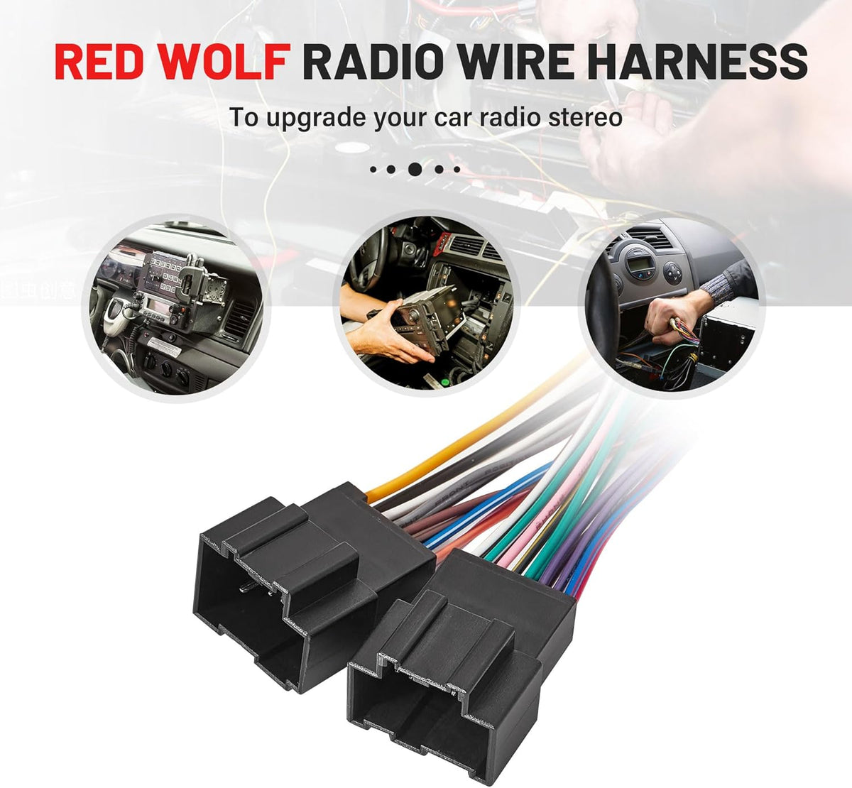 2008-2015 07-14 07-14 RED WOLF Car Radio Wiring Harness Compatible with Chevrolet Express, GMC Savana Buick Aftermarket