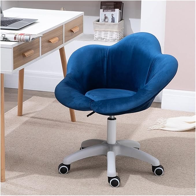 Adjustable Office Computer Chair with Armrest Small Apartment Computer Chair for Student Dormitory Study Makeup Chairs Home Rotating Writing Office Chair(Green)